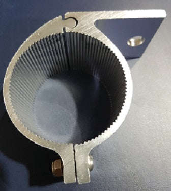 Spotlight / Led Bar Light Brackets - MATT BLACK / 100mm OVAL