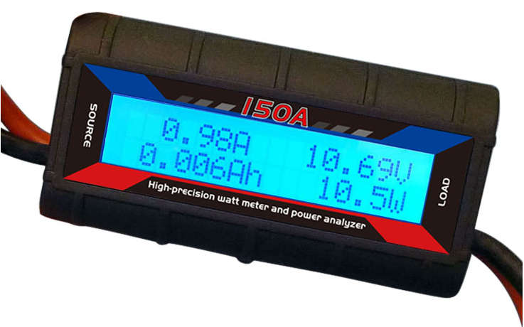 150A 60V DC Watt Meter & Power Analyzer with Backlight LCD Display