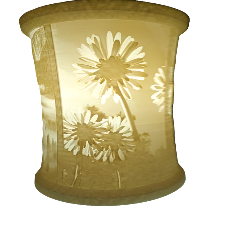 Custom 3D Printed Lithophane Lamp