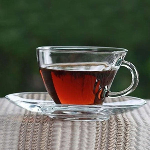 12 Piece Turkish Teacups with Handles and Saucer Set