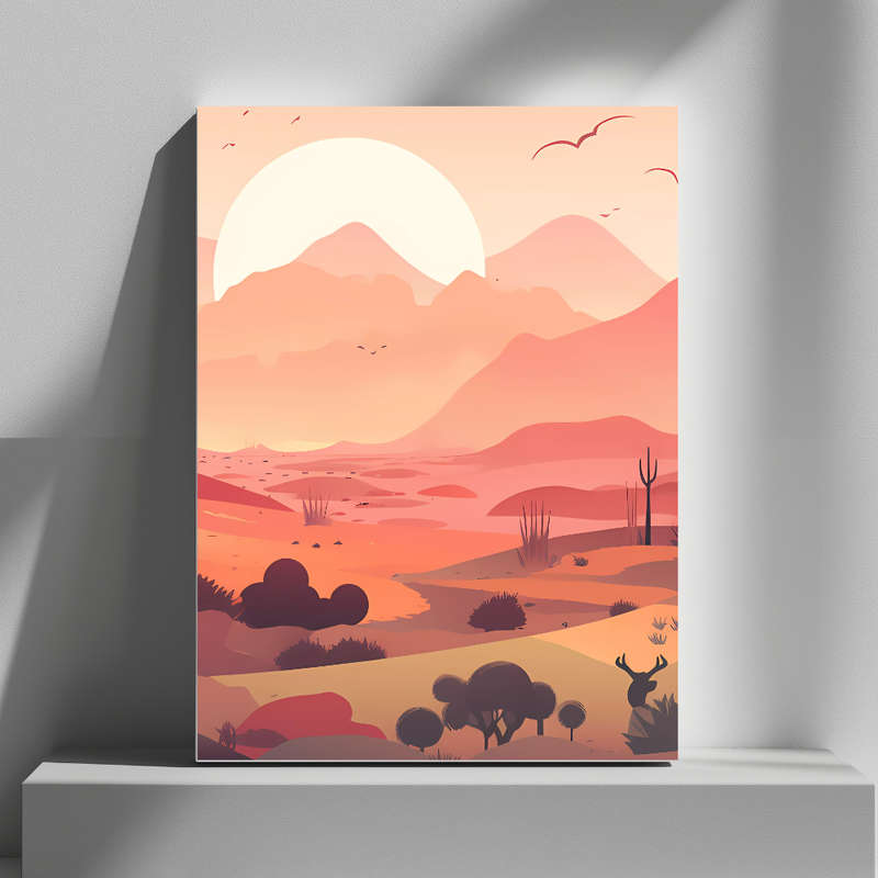 Mounted Wall Art Decor Print - Vibrant, Elegant and Ready to Hang