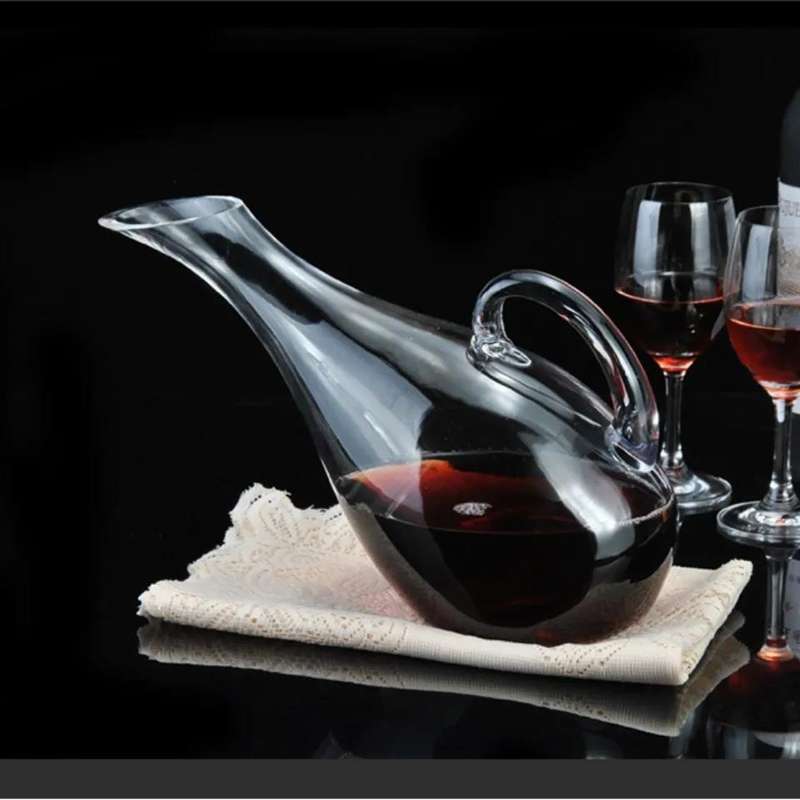 Decanter Carafe Set - 5 Piece Stylish Glass Wine Decanter Carafe Set