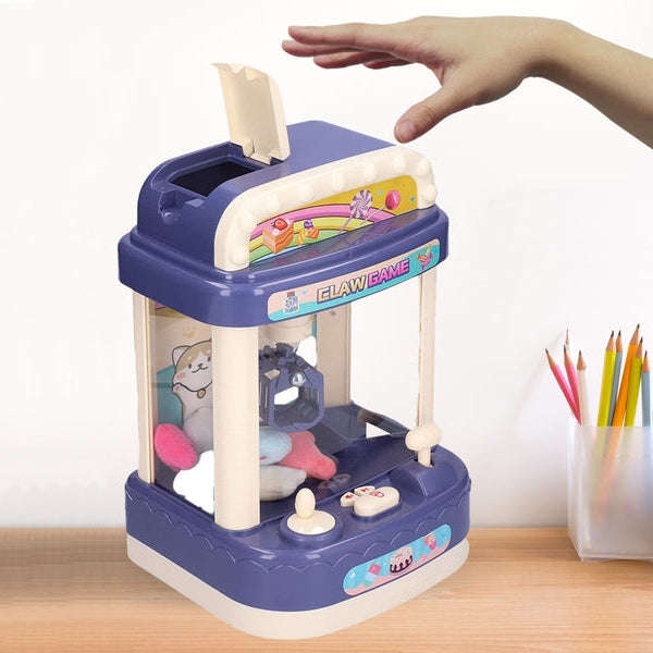 Kids Arcade Claw Machine Toy - Portable Mini Rechargeable Arcade Claw Machine Crane Game Toy for ...