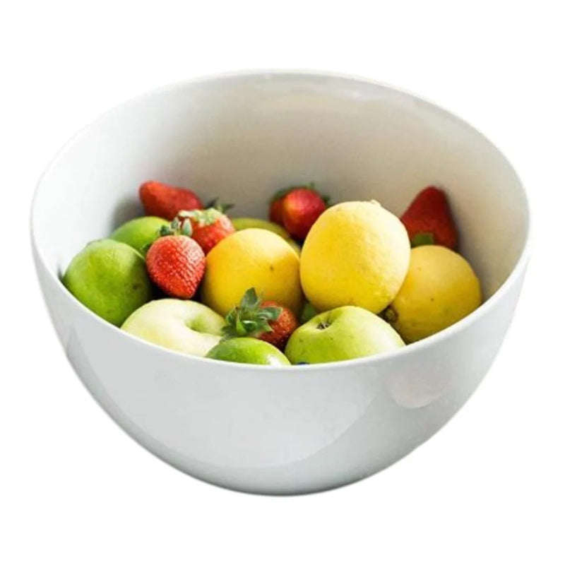Large Round Shape White Porcelain Serving Bowl