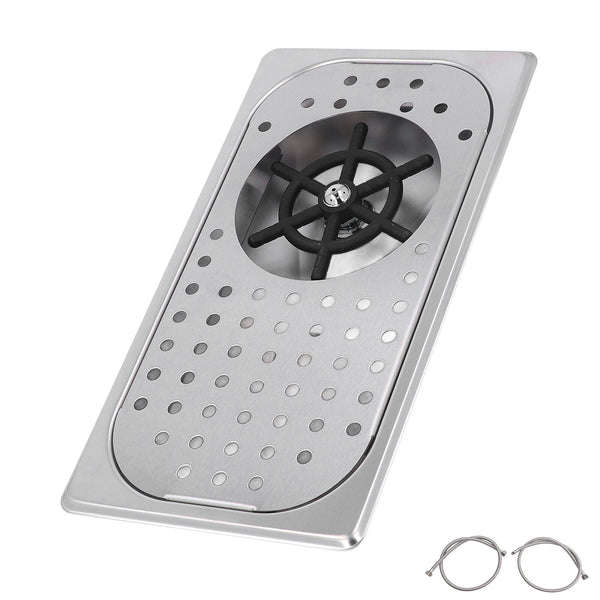 High Pressure Glass Rinser - Medium Commercial Countertop Stainless Steel Glass Washer High Press...