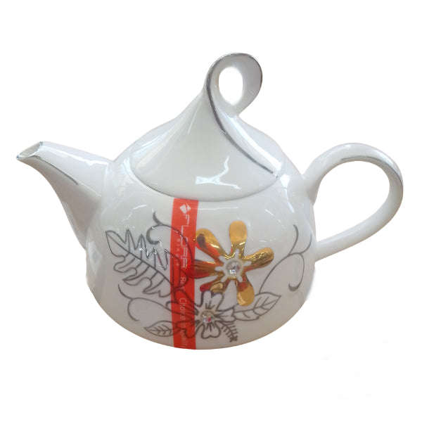 Stylish Design Porcelain Teapot with Tea Infuser