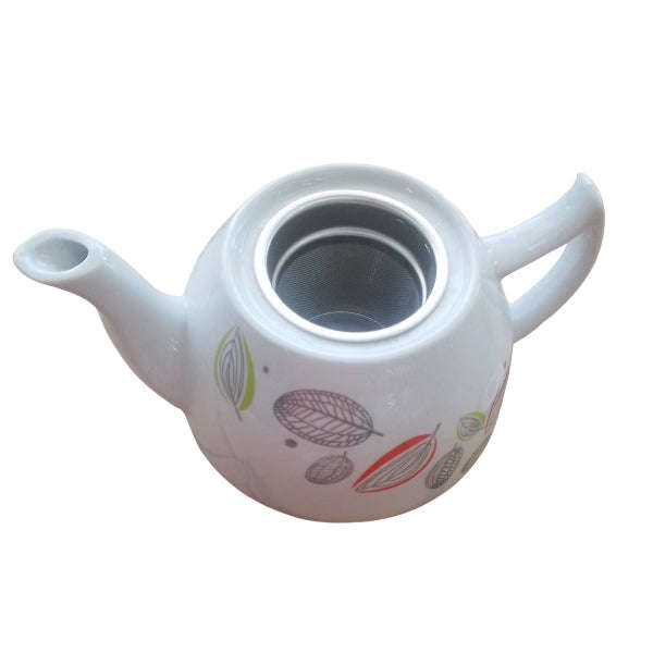 Stylish Design Porcelain Teapot with Tea Infuser