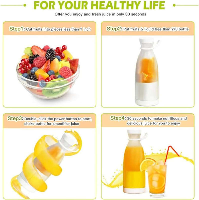 420ml Portable On-The-Go Fruit Juicer