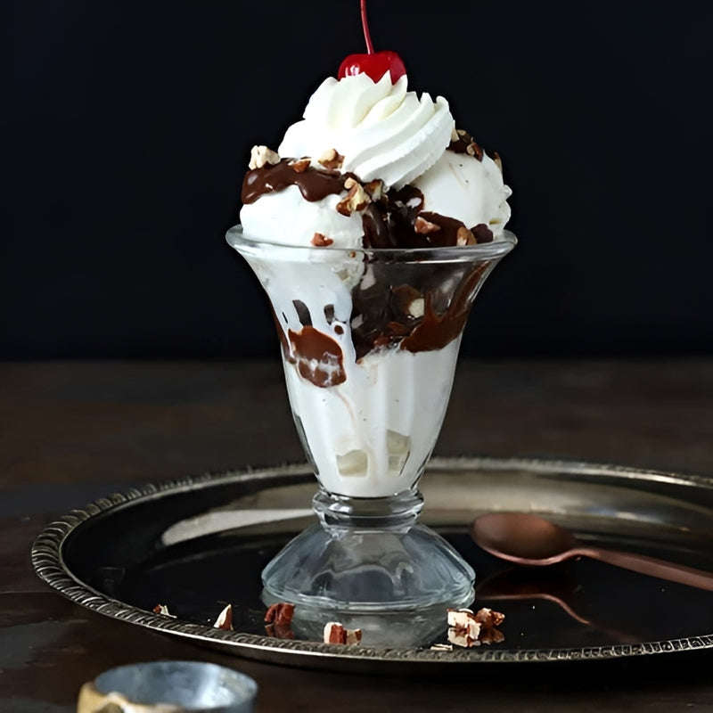 Set of 4 Versatile Stemmed Sundae Dessert Glasses (200ml)