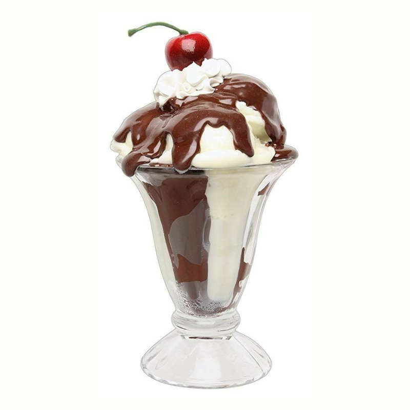Set of 4 Versatile Stemmed Sundae Dessert Glasses (200ml)