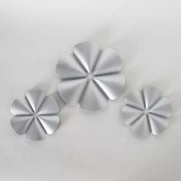 Wall Accent Decoration Set - 3 Piece Flower Wall Hanging 3D Floral Design Style Wall Accent Decor...