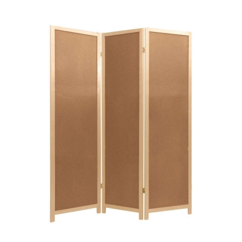 Partition Room Divider - 3-Panel Folding Privacy Screen Room Divider with Solid Wooden Frame