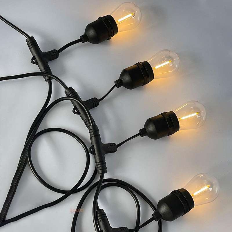 Outdoor Solar Powered 10 - Bulb Globe String Light - 5M