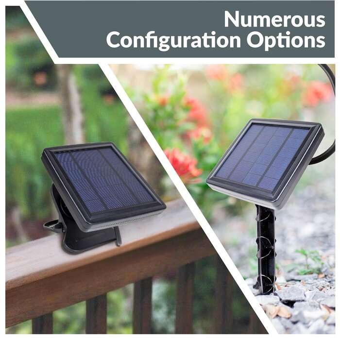 Outdoor Solar Powered 10 - Bulb Globe String Light - 5M