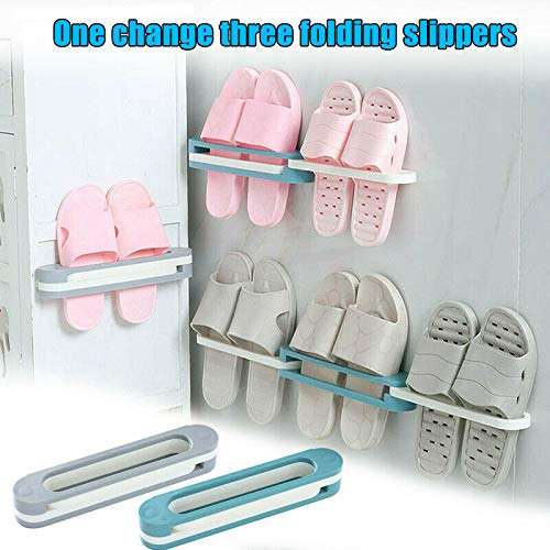 Wall-mounted Rotary Slipper Rack Holder