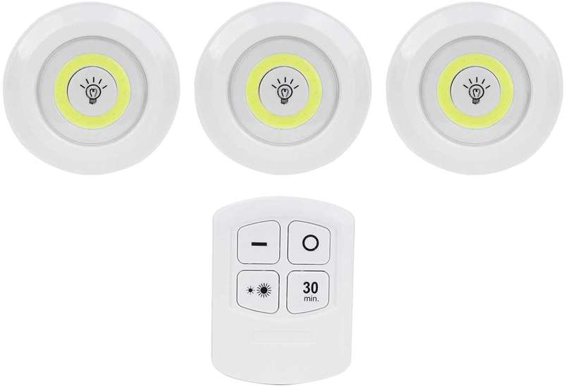 Set of 3 COB LED Lights with Remote Control