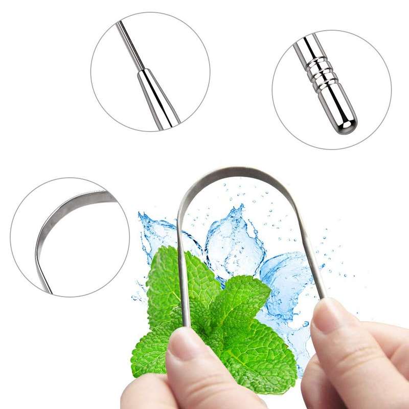 Professional Surgical Grade Stainless Steel Tongue Scrapper