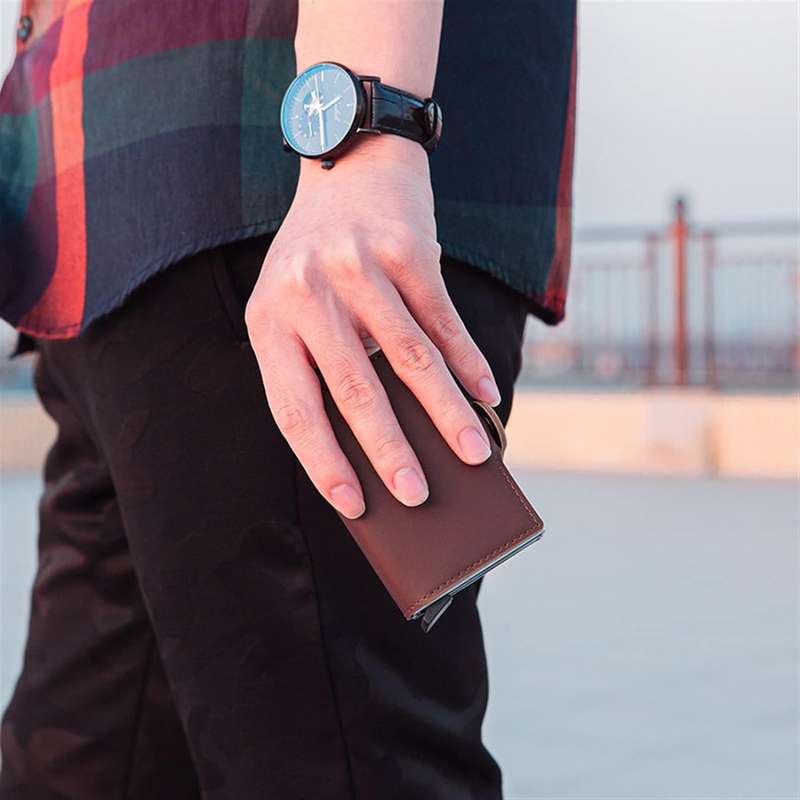 Double Aluminium RFID Card Wallet Holder