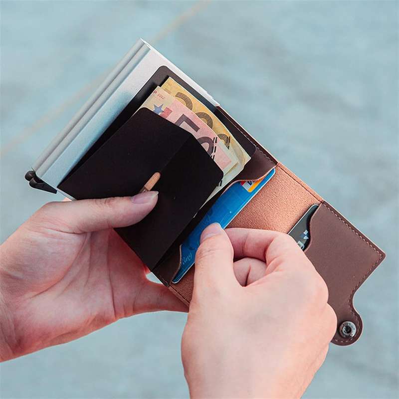 Double Aluminium RFID Card Wallet Holder