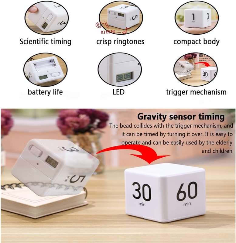 Sensor Flip Cube Timer