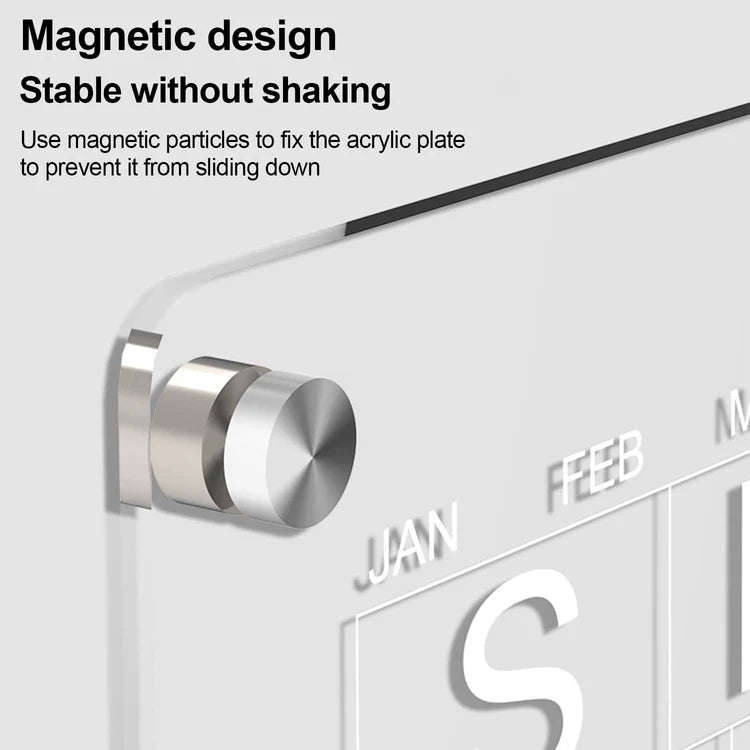 Magnetic Acrylic Fridge Calendar Planner