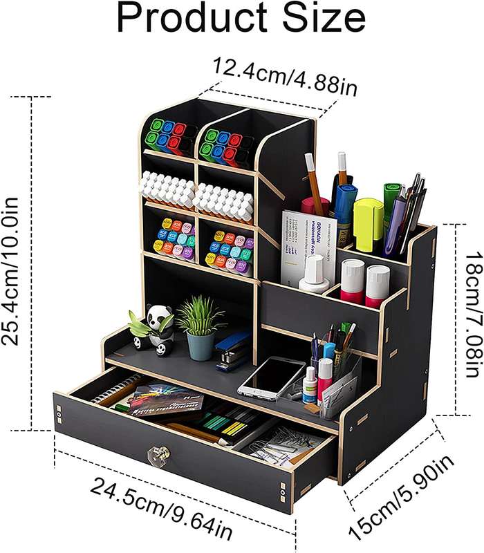 Stationery Storage Box with Drawer