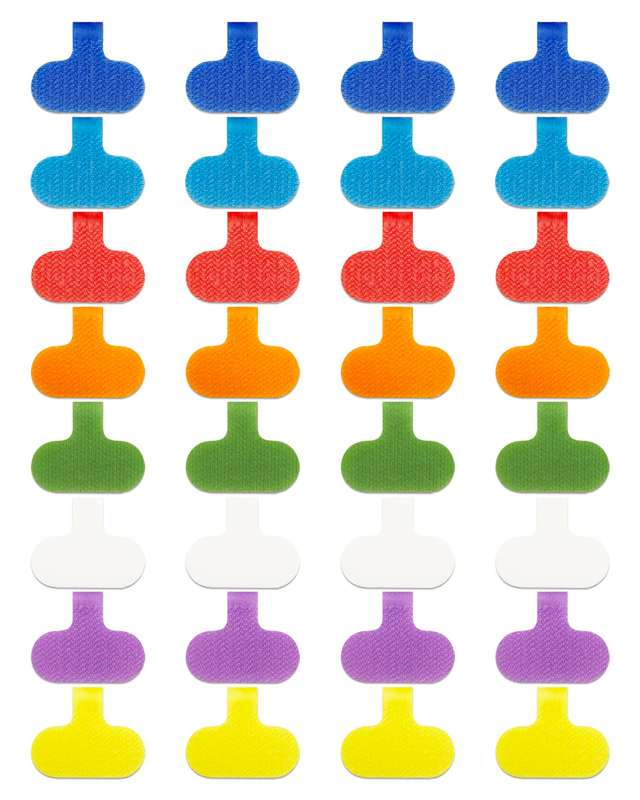Easy-to-Write Cable Labels - 32 Pack