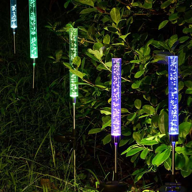 Enchanting Solar Bubble Stick Lights 2 pack LED Garden Decor Lights