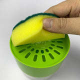 Round Liquid Press Sponge Soap Dispenser