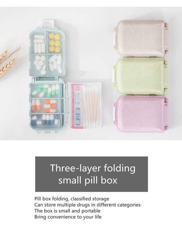 Three-layer Travel Pill Case