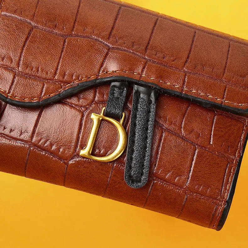 PU Croc Leather Style Women's Multi Card Wallet