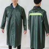 PVC Adult Raincoat With Shiny Reflective Tape