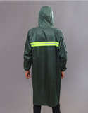 PVC Adult Raincoat With Shiny Reflective Tape
