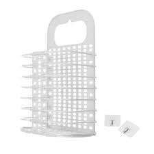 Wall-Mounted Collapsible Multifunctional Basket - White