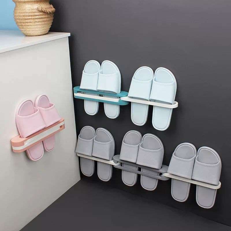 Wall-mounted Rotary Slipper Rack Holder