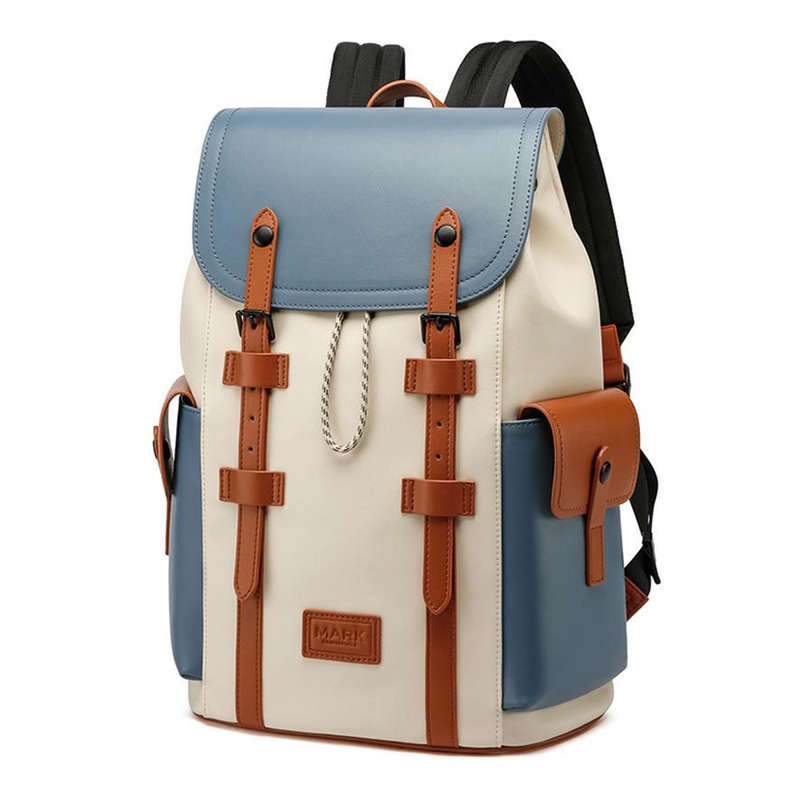 Mark Fairwhale Unisex Stylish Travel Laptop Backpack with Luggage Strap