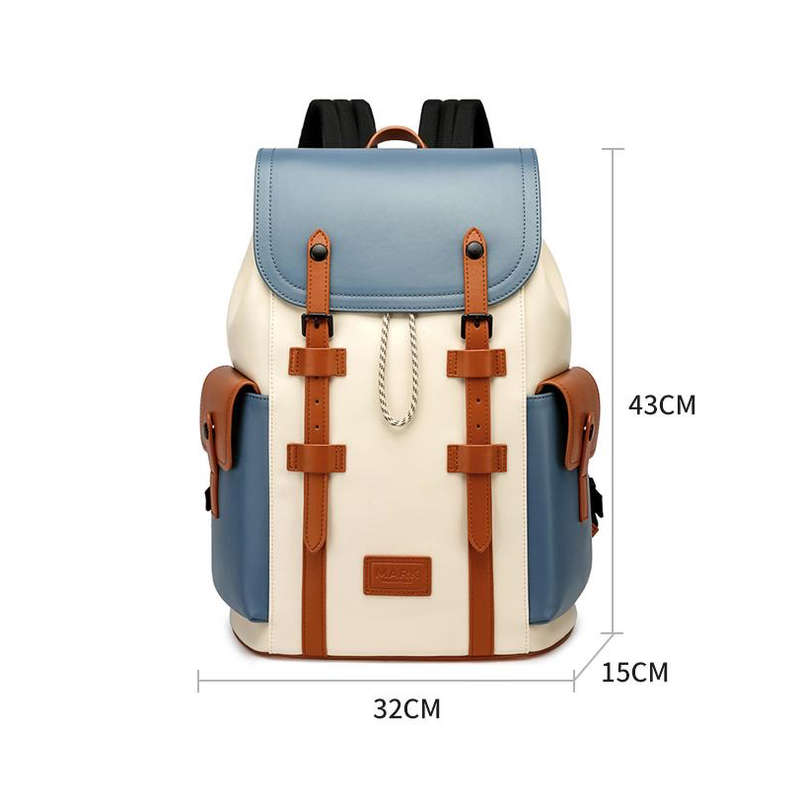 Mark Fairwhale Unisex Stylish Travel Laptop Backpack with Luggage Strap