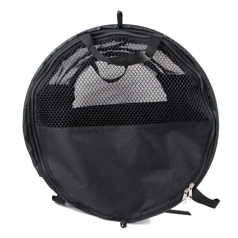 Foldable Pet Car Carrier and Tent Keeps Fur Contained - Large