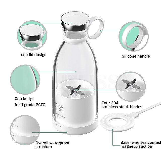 Portable Rechargeable Blender Smoothie Milkshake Maker Juicer