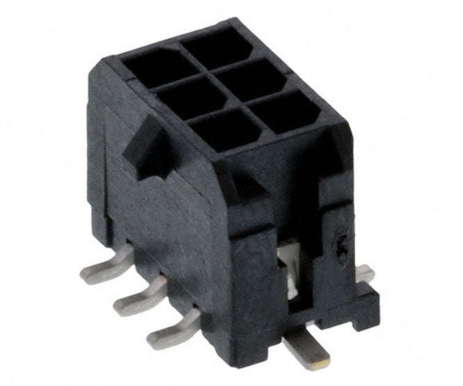 Smd socket connector header dil 6w p=3mm 0430450619