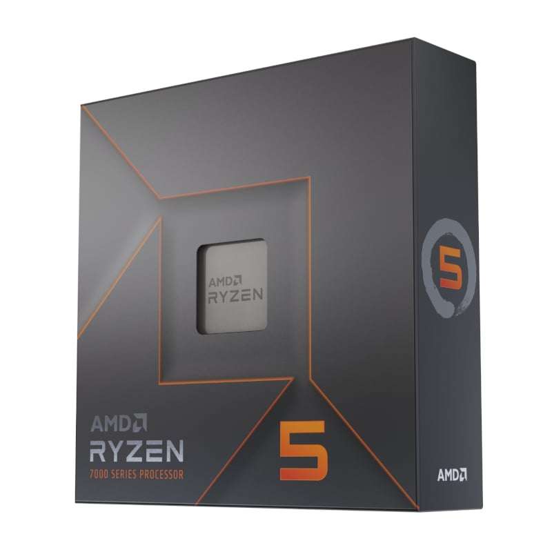 AMD Ryzen 5 7600x 5nm SKT AM5 CPU; 6 Core/12 Thread Base Clock 4.7GHz; Max Boost Clock 5.3GHz 38 ...