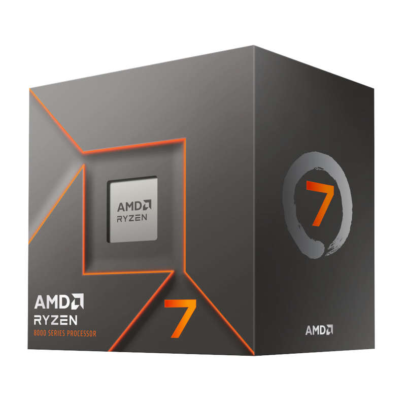 AMD Ryzen 7 8700F 7 8000 Series 8-Core/ 16-Threads; Socket AM5; 16MB L3 Cache;8MB L2 Cache; 65W P...