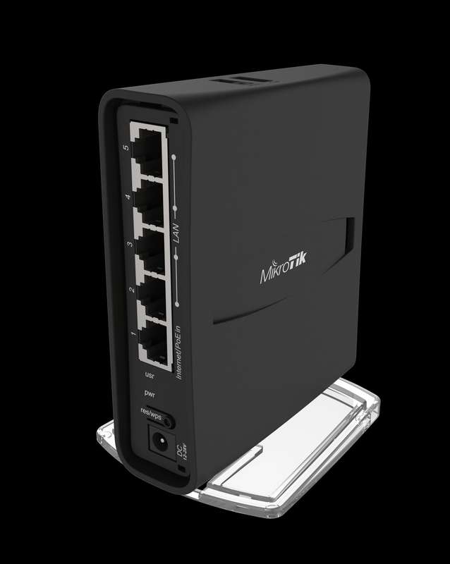 MikroTik hAP ac2 WiFi 5 Gigabit Router with 5 GbE ports | RBD52G-5HacD2HnD-TC