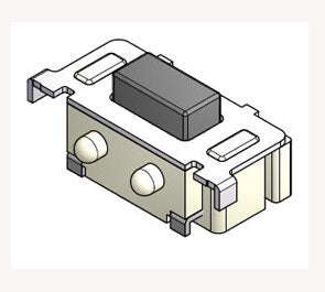 Smd tactile switch 8x3x3.6 blk r/a 1112ea-3