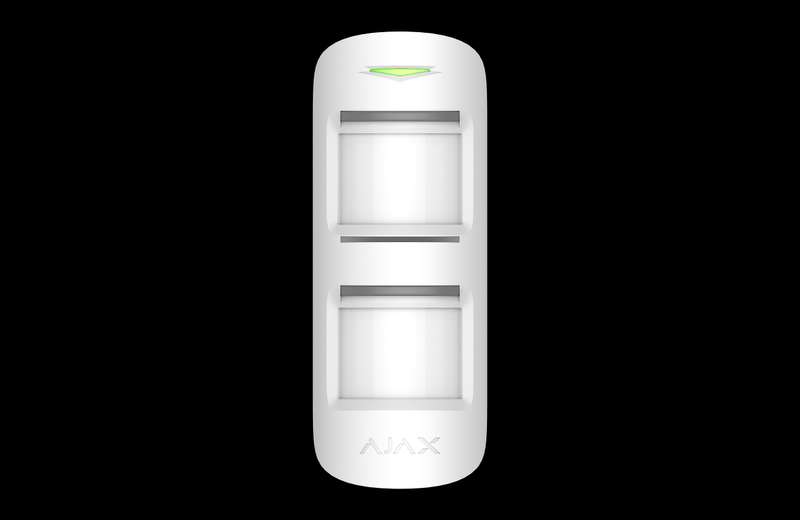 AJAX Security - MotionProtect - White Wireless Outdoor Motion Detector with Anti-Masking &amp; Pe...