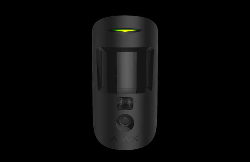 AJAX Security - MotionCam (PhOD) Jeweller - Black Wireless Motion Detector with Photo on Demand a...