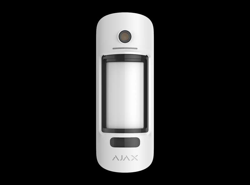 AJAX Security - MotionCam Jeweller - White Wireless Outdoor Motion Detector with Photo Verificati...
