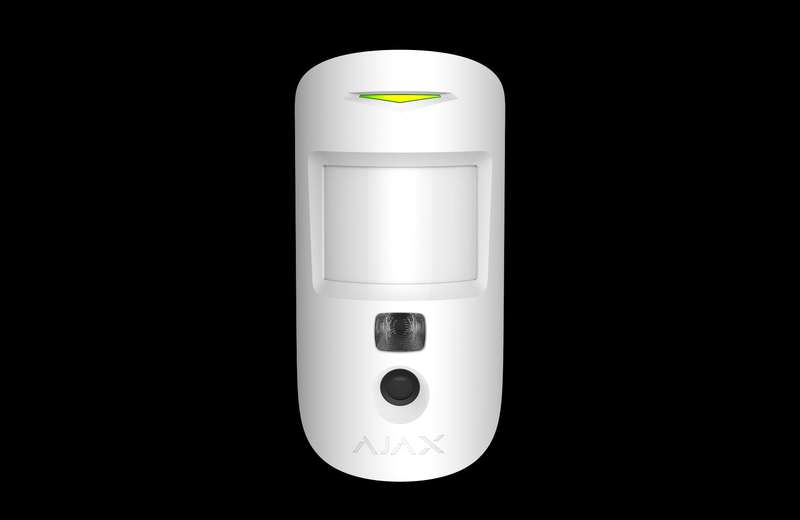 AJAX Security - MotionCam Jeweller - White Wireless Indoor Motion Detector with Photo Camera | AJ...