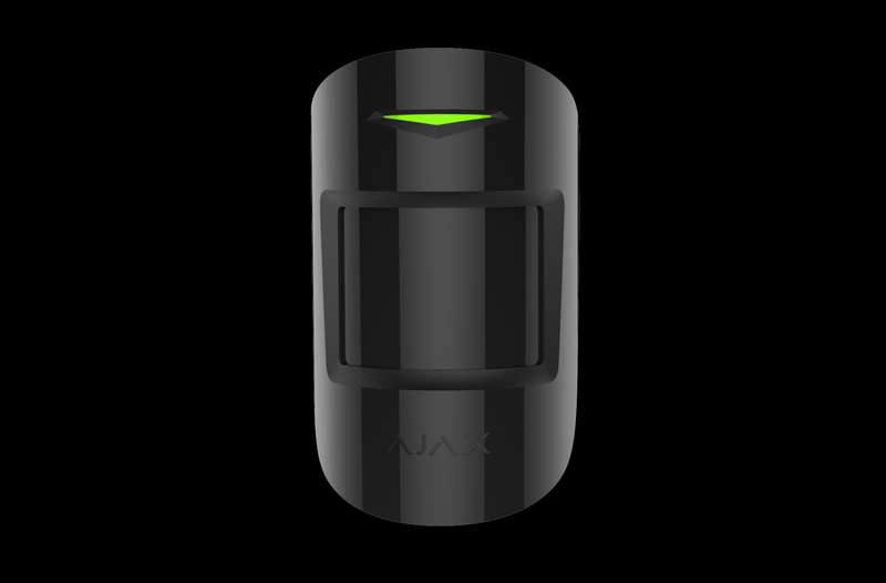 AJAX Security - CombiProtect - Black Wireless Combined Motion &amp; Glass Break Detector | AJAX-C...