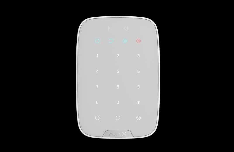 AJAX Security - Keypad Plus Jeweller, Wireless White Indoor Keypad | AJAX-KP-PLUS-W
